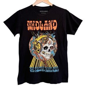 🌈 6/$60 Midland The Electric Rodeo Tour Country Concert T Shirt Black Size Small